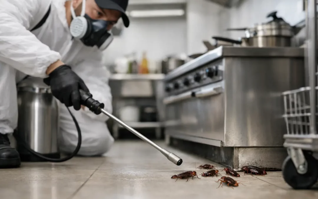 Extermination cafards cuisine professionnelle